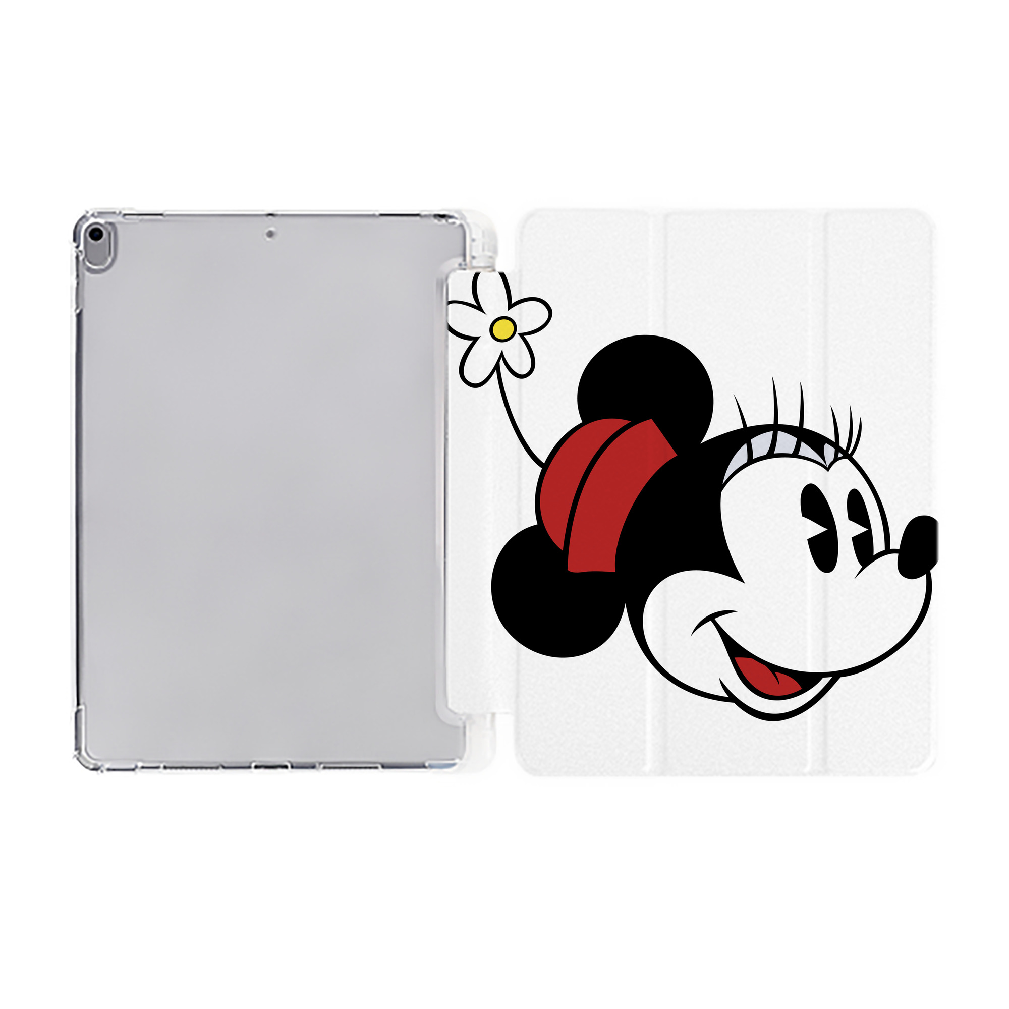 ミッキーマウス Mickey Mouse IPad ケース ペン収納付き 三つ折りスタンド PUレザー×シリコン 対応機種9.5/10.5/10.9インチ